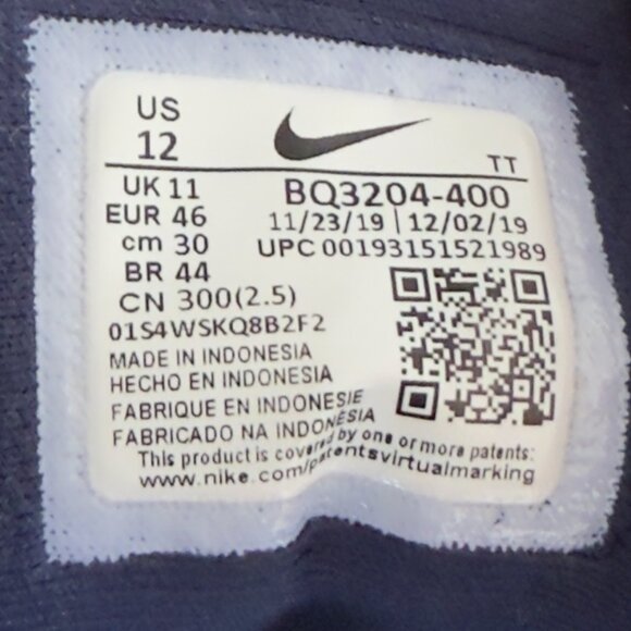 Nike REVOLUTION 5 (BQ3204-400) Navy Men's 12 - Picture 5 of 5